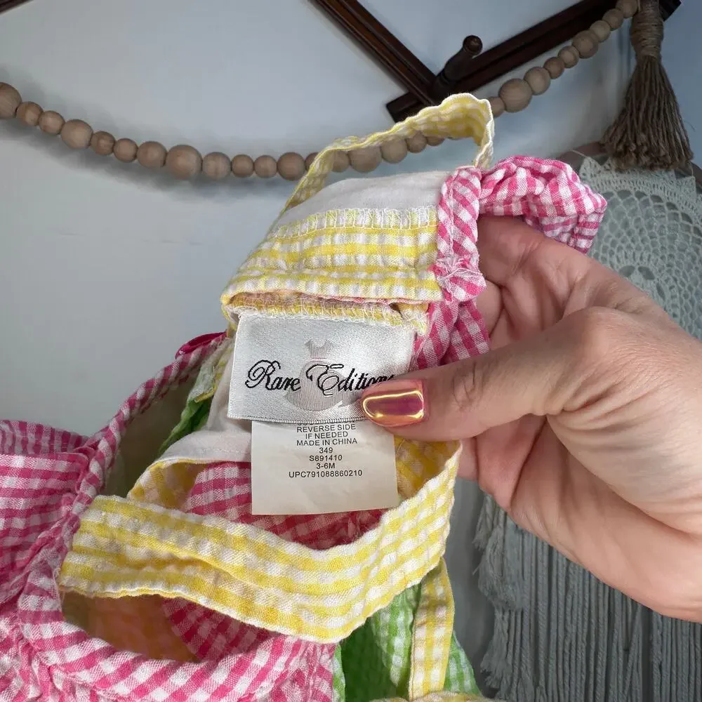 Vintage Rare Editions Gingham Flamingo Dress